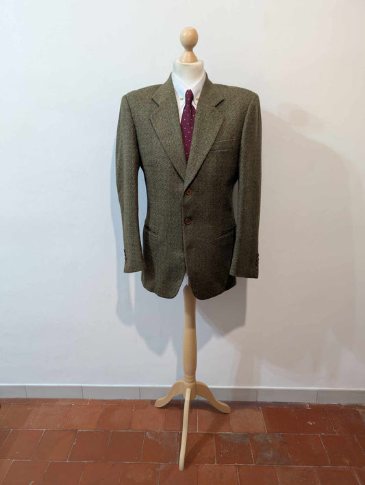 Élégante veste verte en tweed