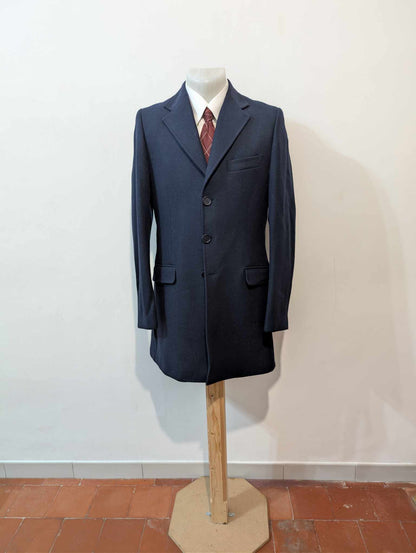 Mignon manteau bleu marine en laine