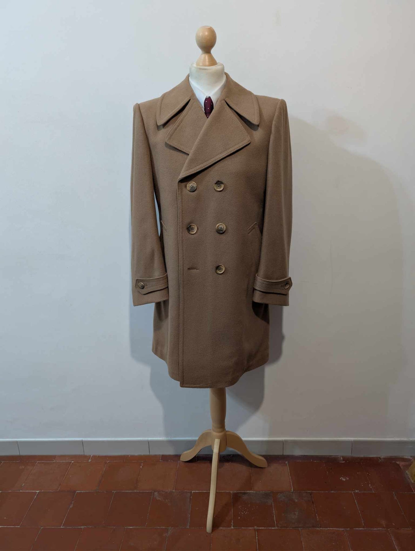 Adorable manteau camel en laine