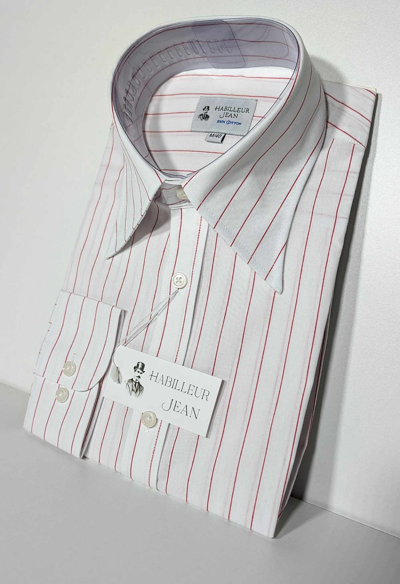 Chemise à rayures tennis rouge