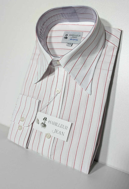 Chemise à rayures tennis rouge