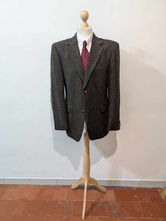 Légendaire veste marron Harris tweed