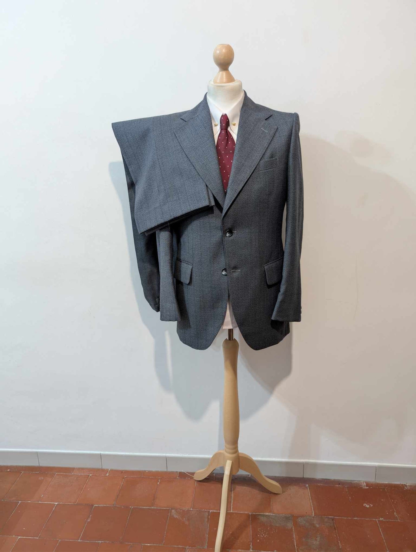 Incroyable costume 3 pièces gris en laine