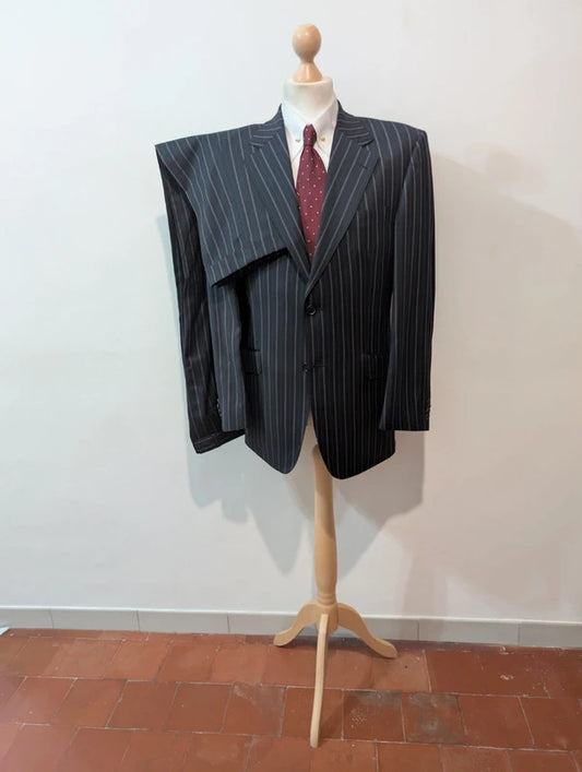 Impressionnant costume pinstripe en laine