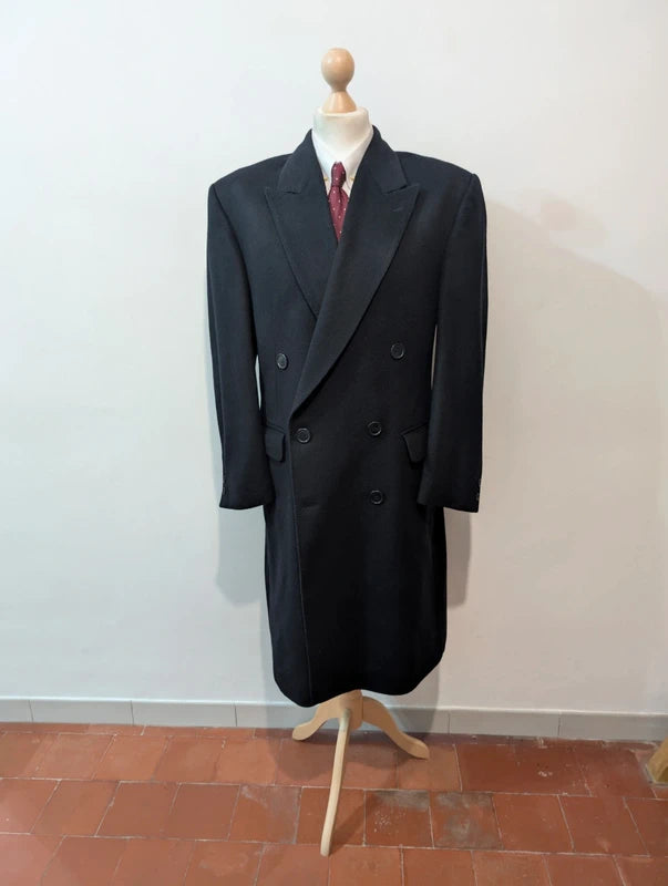 Rarissime manteau croisé en cachemire