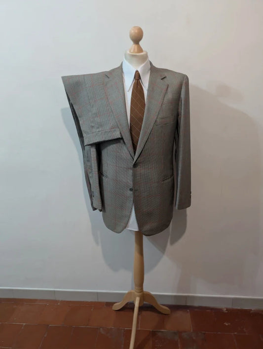 Extremely rare 1960s bespoke wool check suit