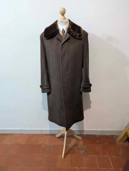 Mignon manteau marron en laine