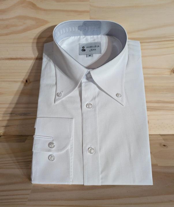 Cotton shirt with 10cm American collar