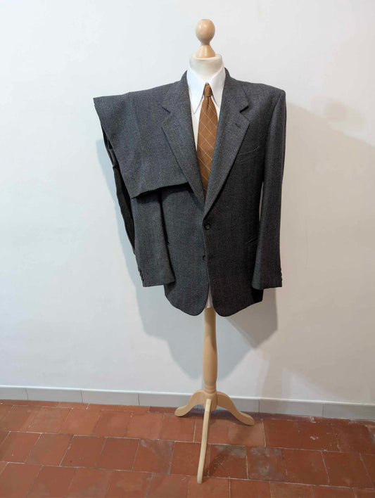 Ancien costume gris en tweed