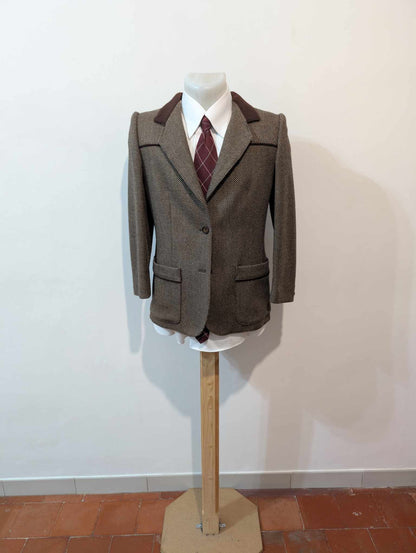 Elegante veste chesterfield en laine