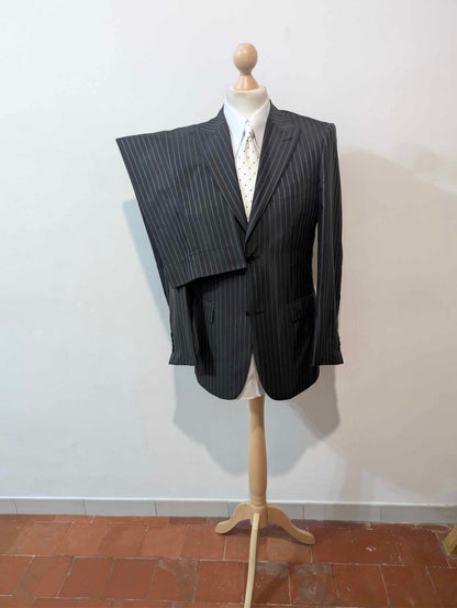 Niedliches Baumwoll-Nadelstreifenkostüm