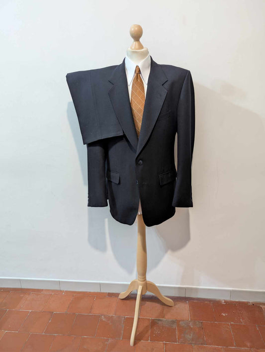 Classique costume bleu marine en laine