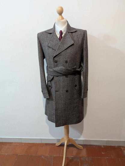 Magnifique trench en tweed