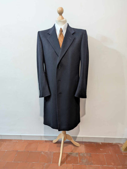 Classique manteau bleu marine en laine