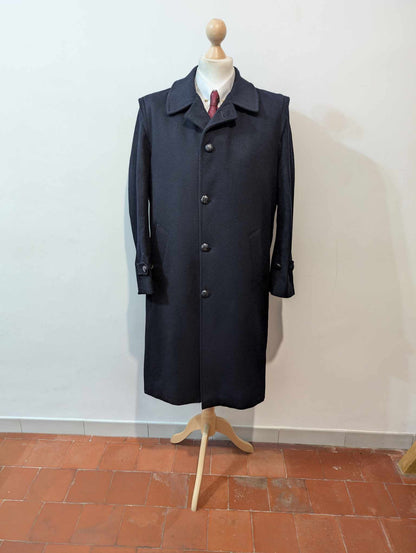Fabuleux manteau loden de couleur bleu marine
