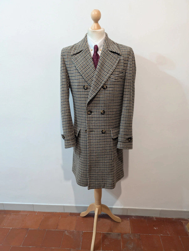 Agréable manteau polo coat en tweed