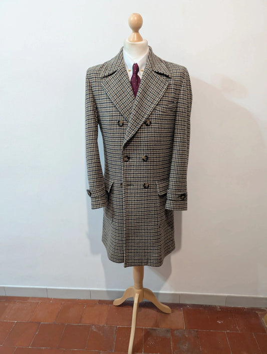 Agréable manteau polo coat en tweed