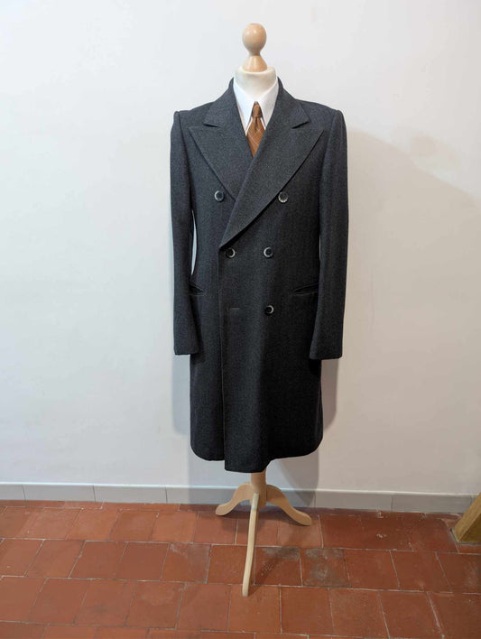 Magnifique manteau croisé en tweed