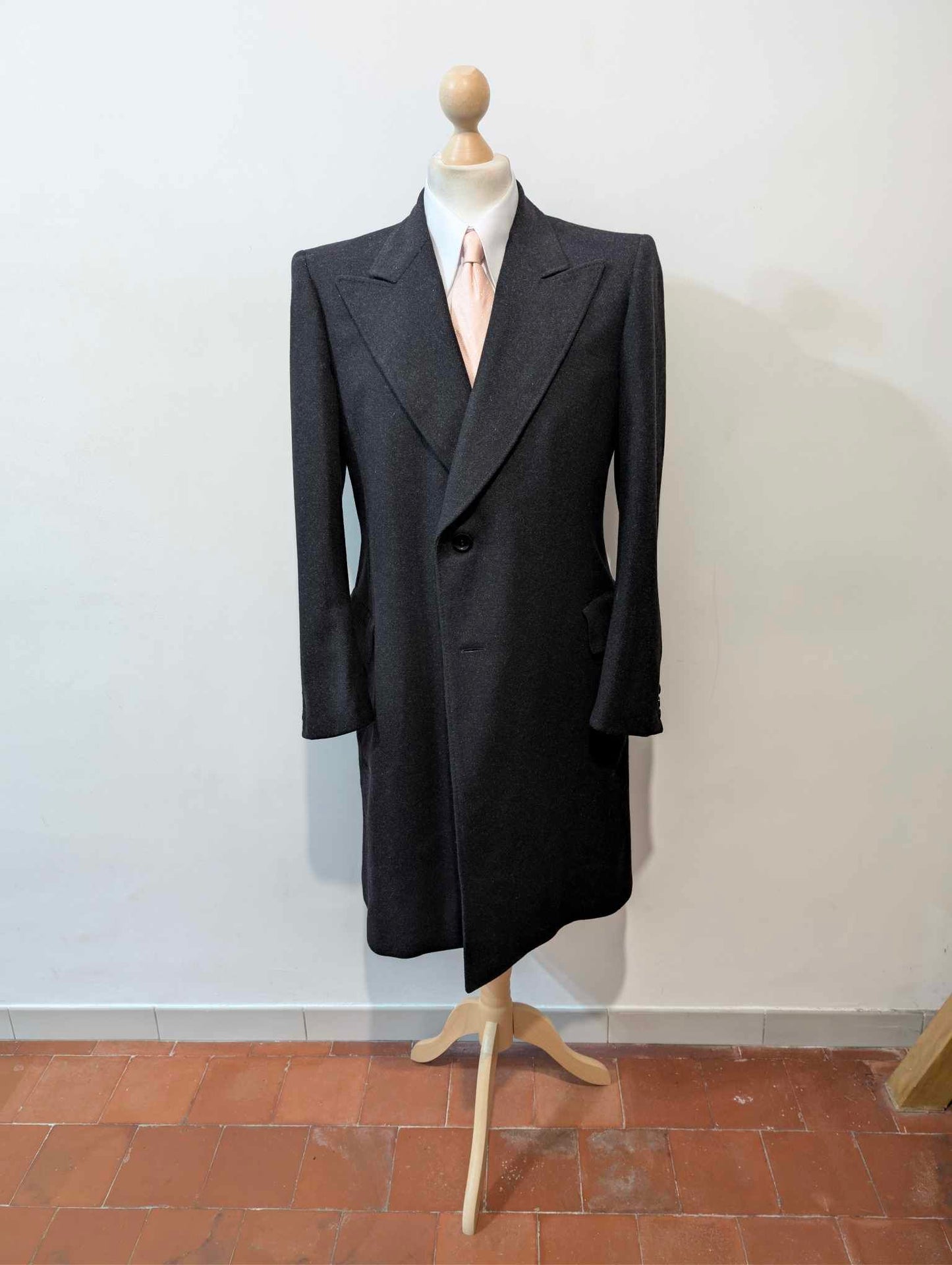 Magnifique manteau  gris en tweed