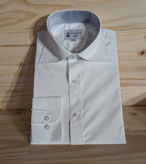 Chemise en Coton avec col Italien 10cm