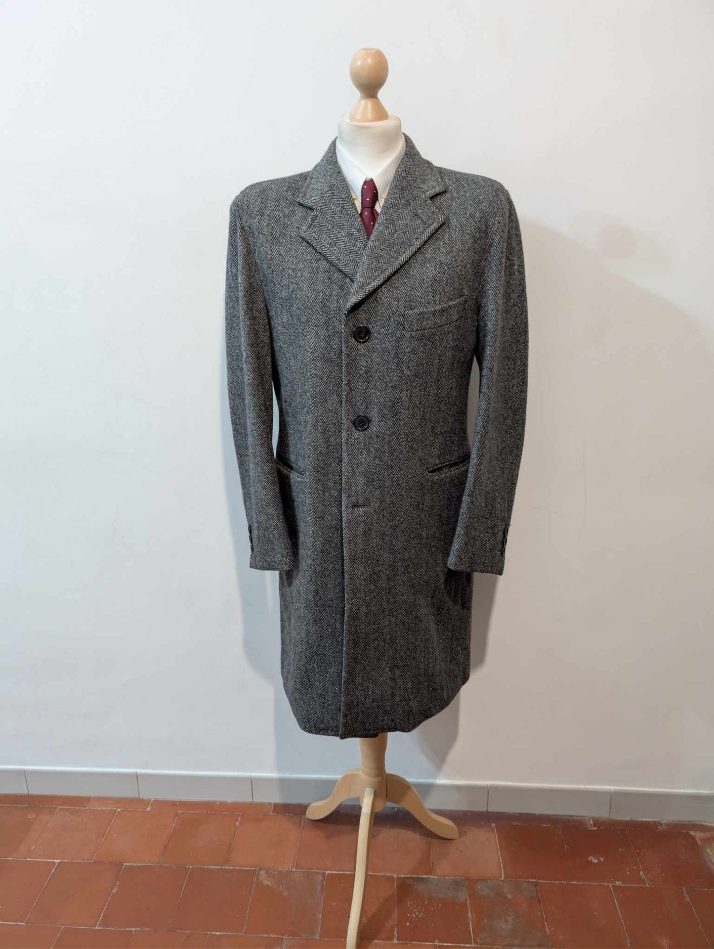 Redoutable manteau gris à chevron