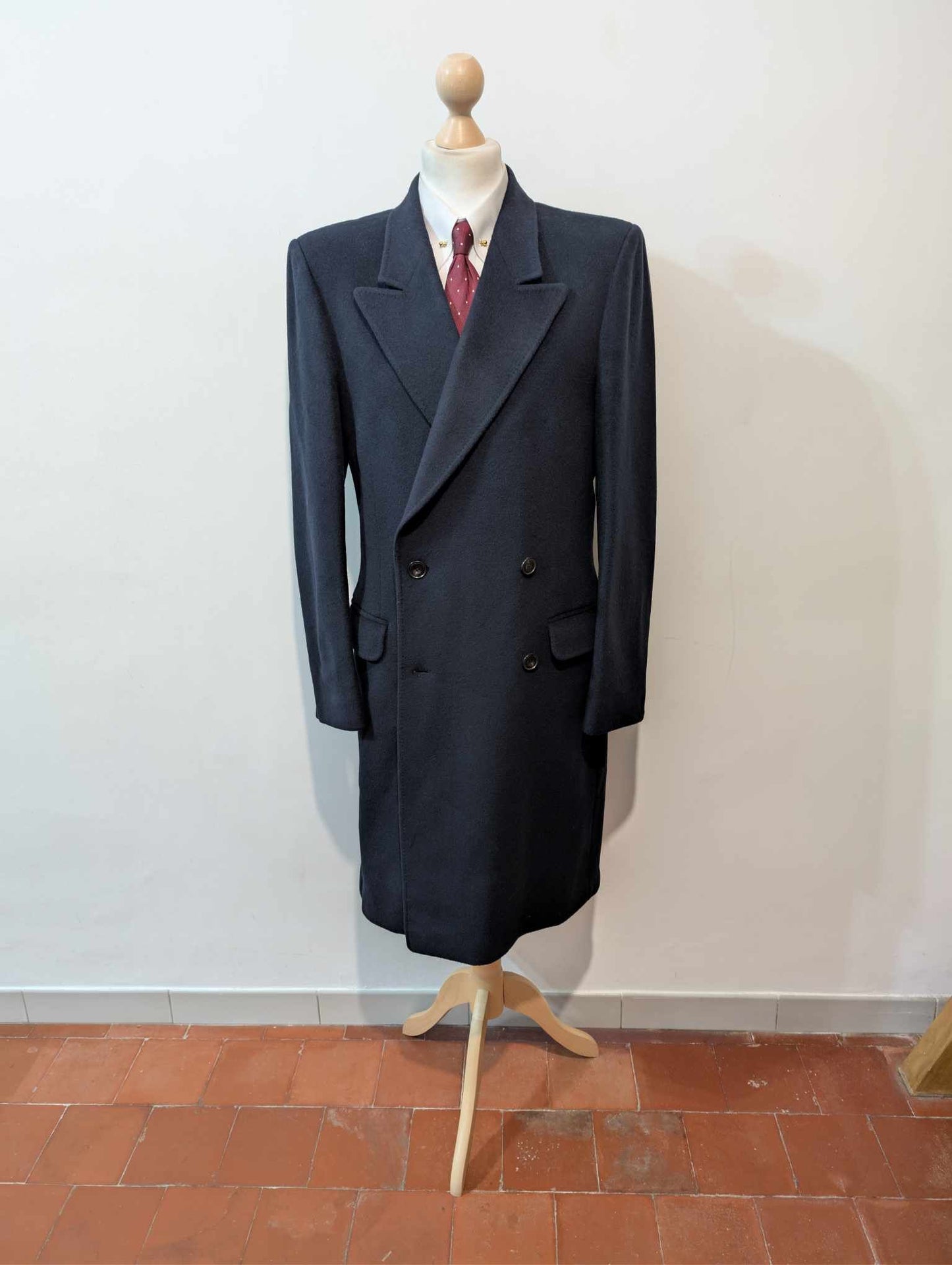 Sublime manteau croisé en laine