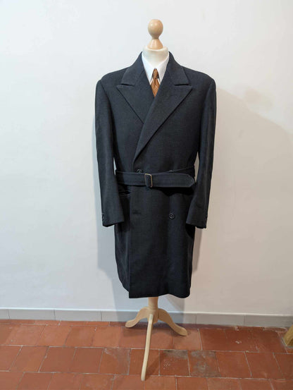 Ancien manteau croisé en laine