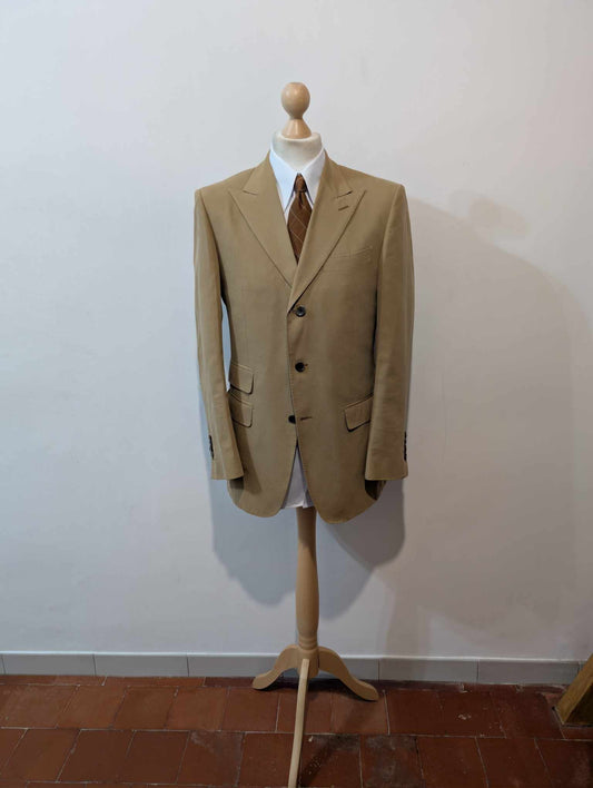 Sympathique veste de couleur marron beige en coton