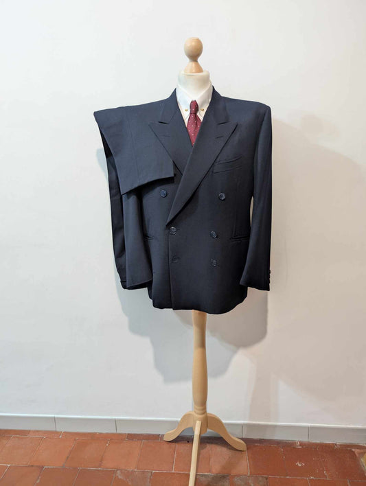 Fabuleux costume croisé en flanelle