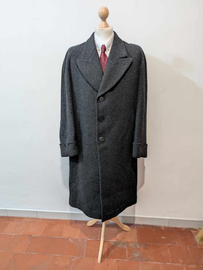 Ancien manteau bespoke en laine