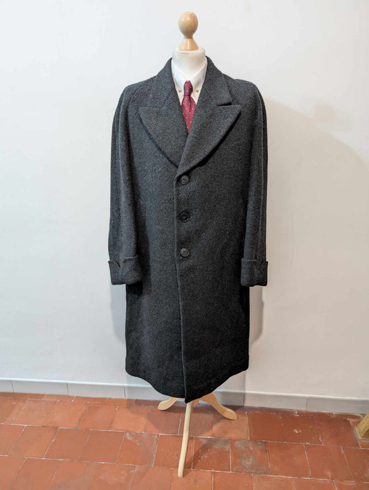Ancien manteau bespoke en laine