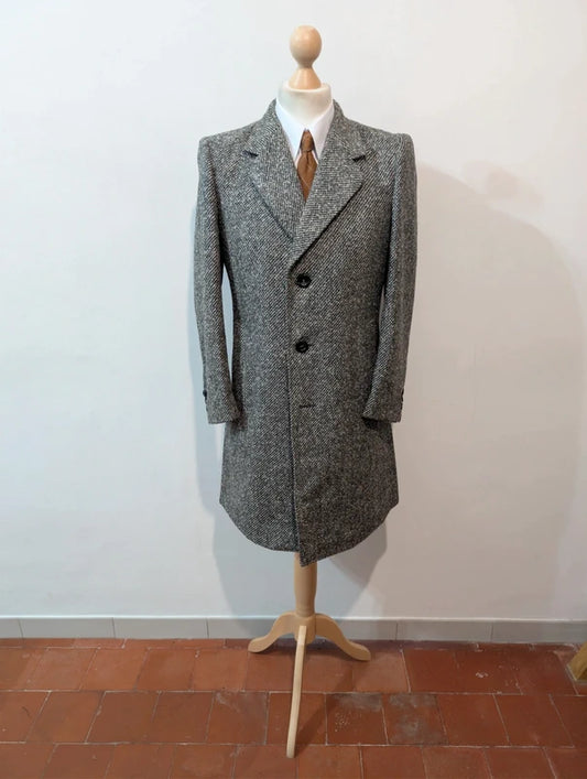 Classic grey tweed coat