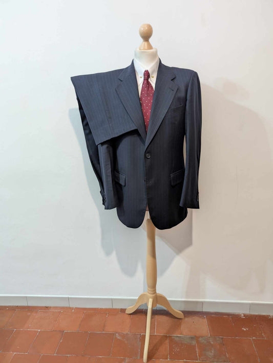 Méchant costume pinstripe en laine