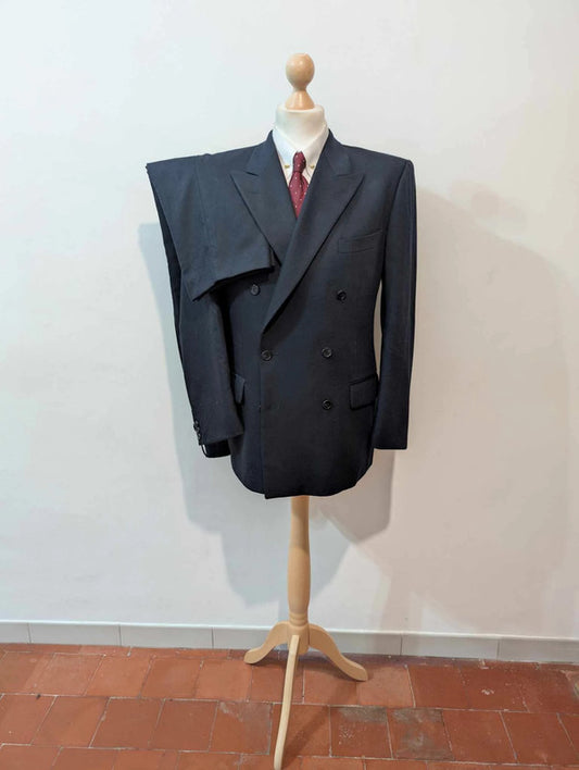 Phénomenal costume croisé bleu marine