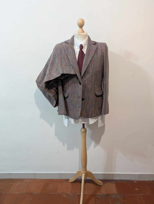 Magnifique tailleur violet lilas en tweed