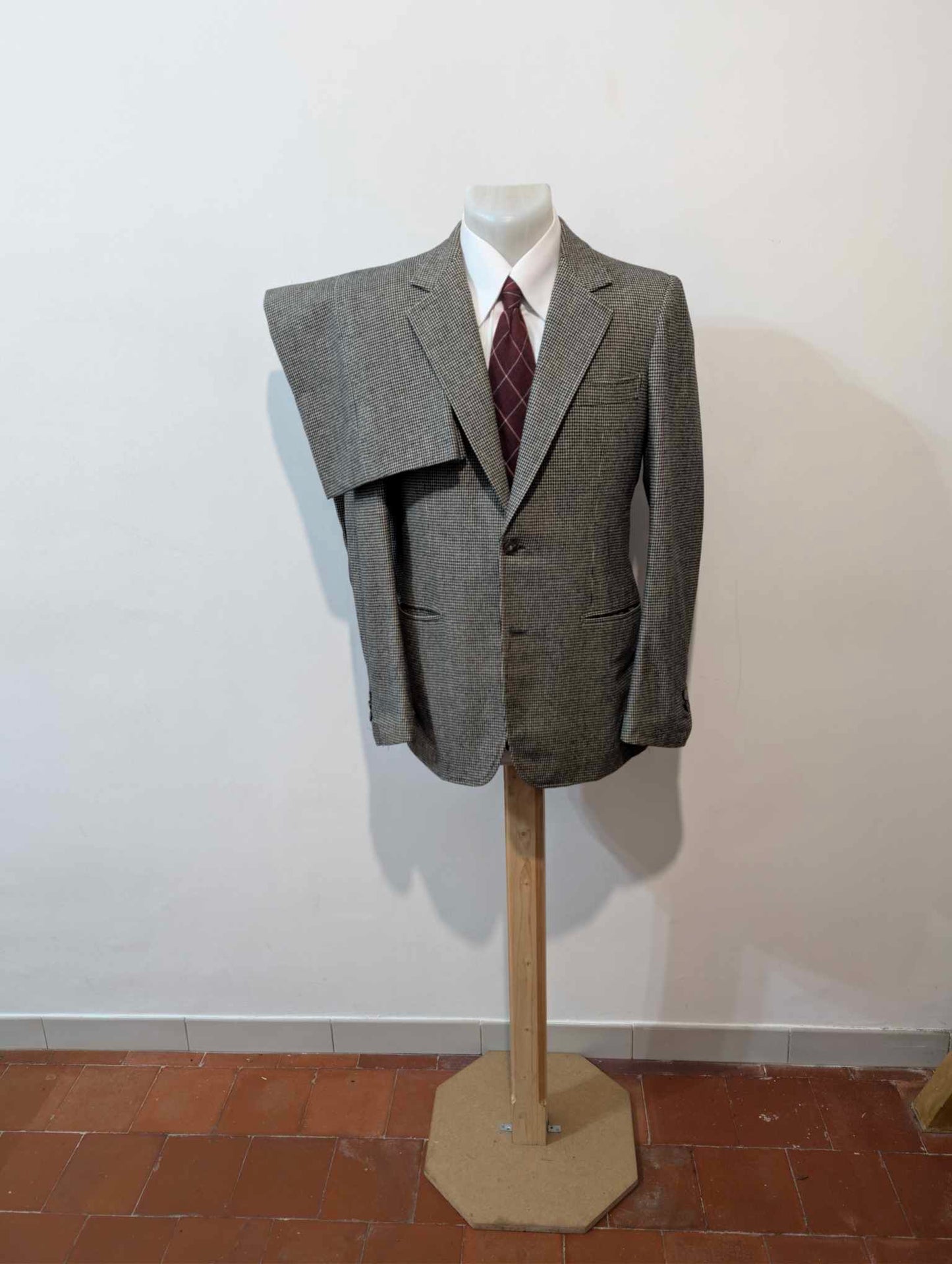 Süßer Hahnentritt-Overall aus schwerer Flanell