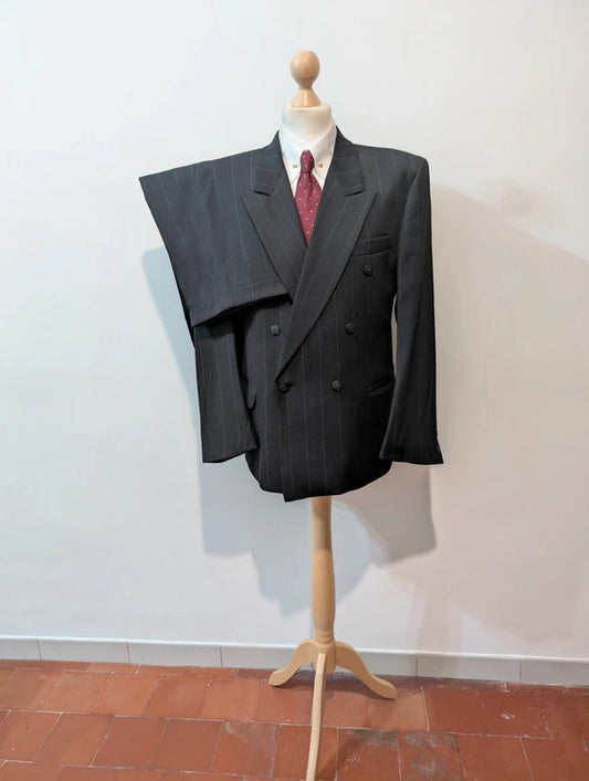 Effroyable costume croisé chalkstripe en laine