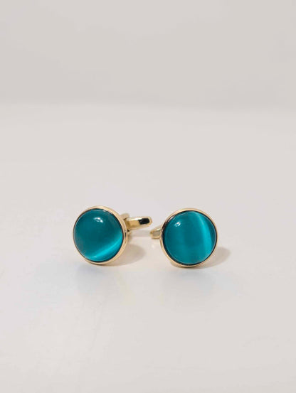 Light Sapphire Blue Vintage Cufflinks