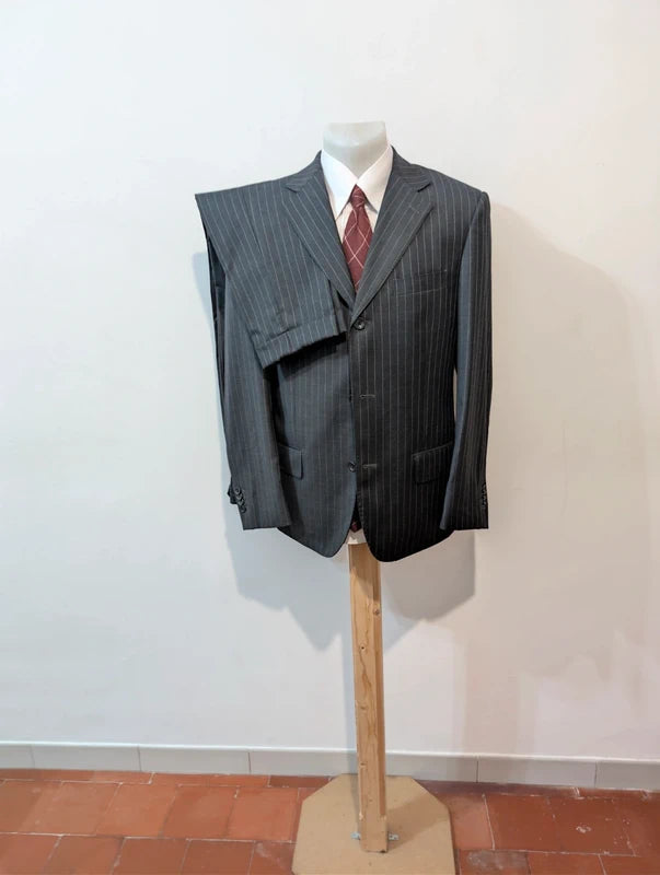Elegant pinstripe wool suit
