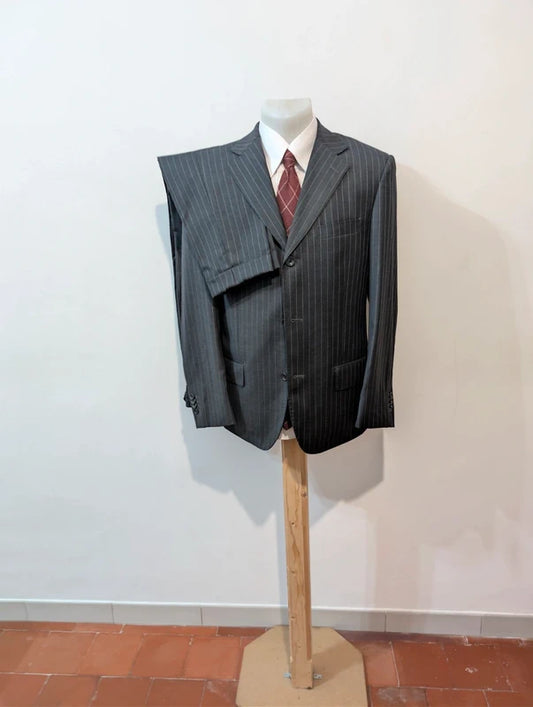 Elegant wool pinstripe suit