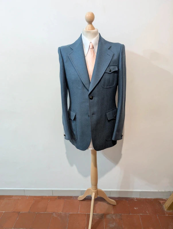 Mysterious blue tweed jacket