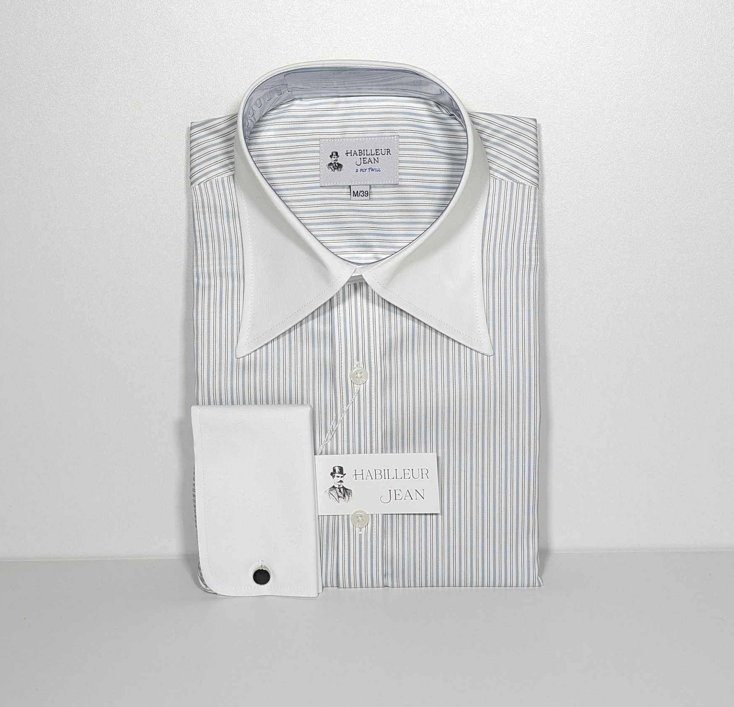 Black tennis stripe shirt