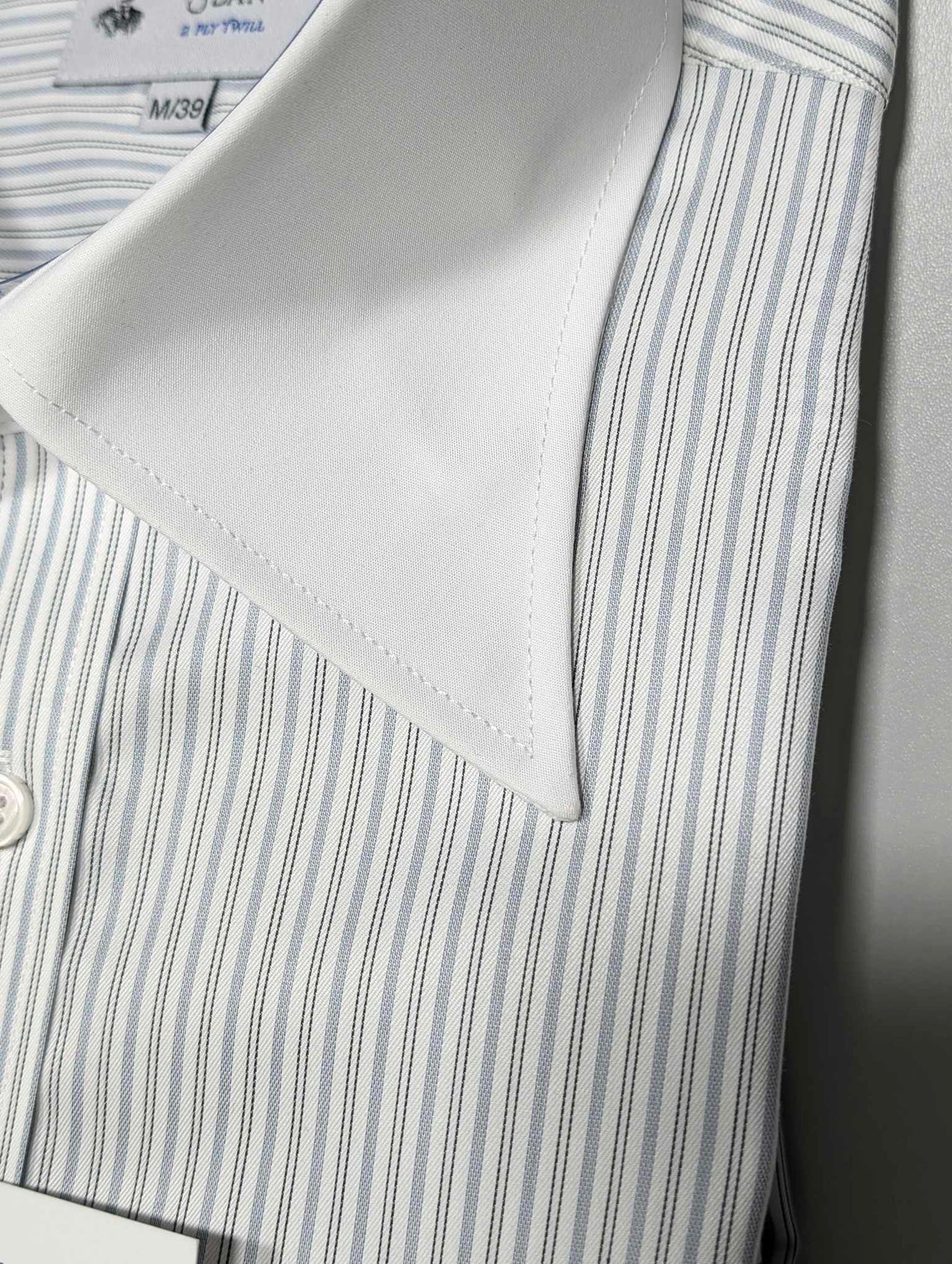 Black tennis stripe shirt