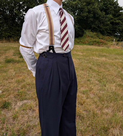Beige Hosenträger