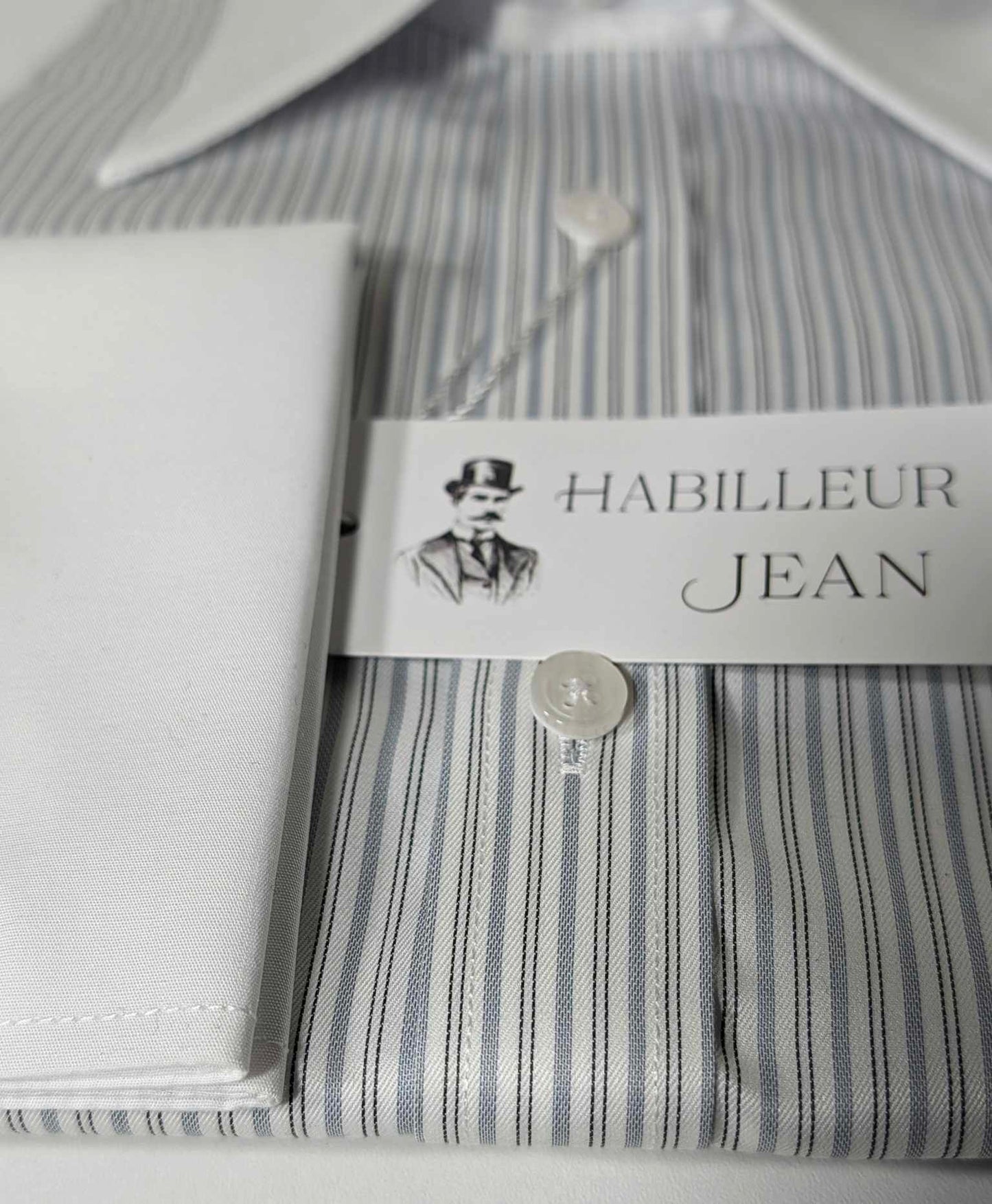 Black tennis stripe shirt