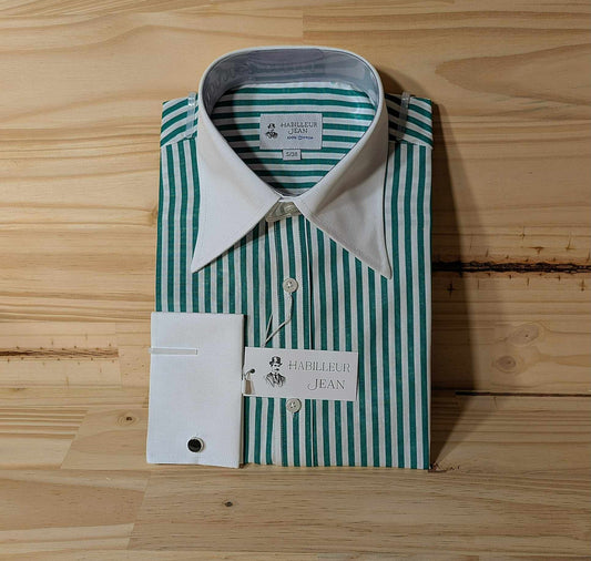 Chemise Winchester à rayures large Vertes