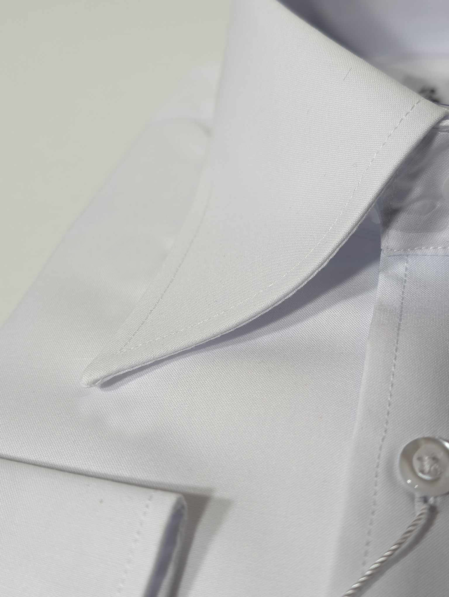 Cotton blend French collar shirt