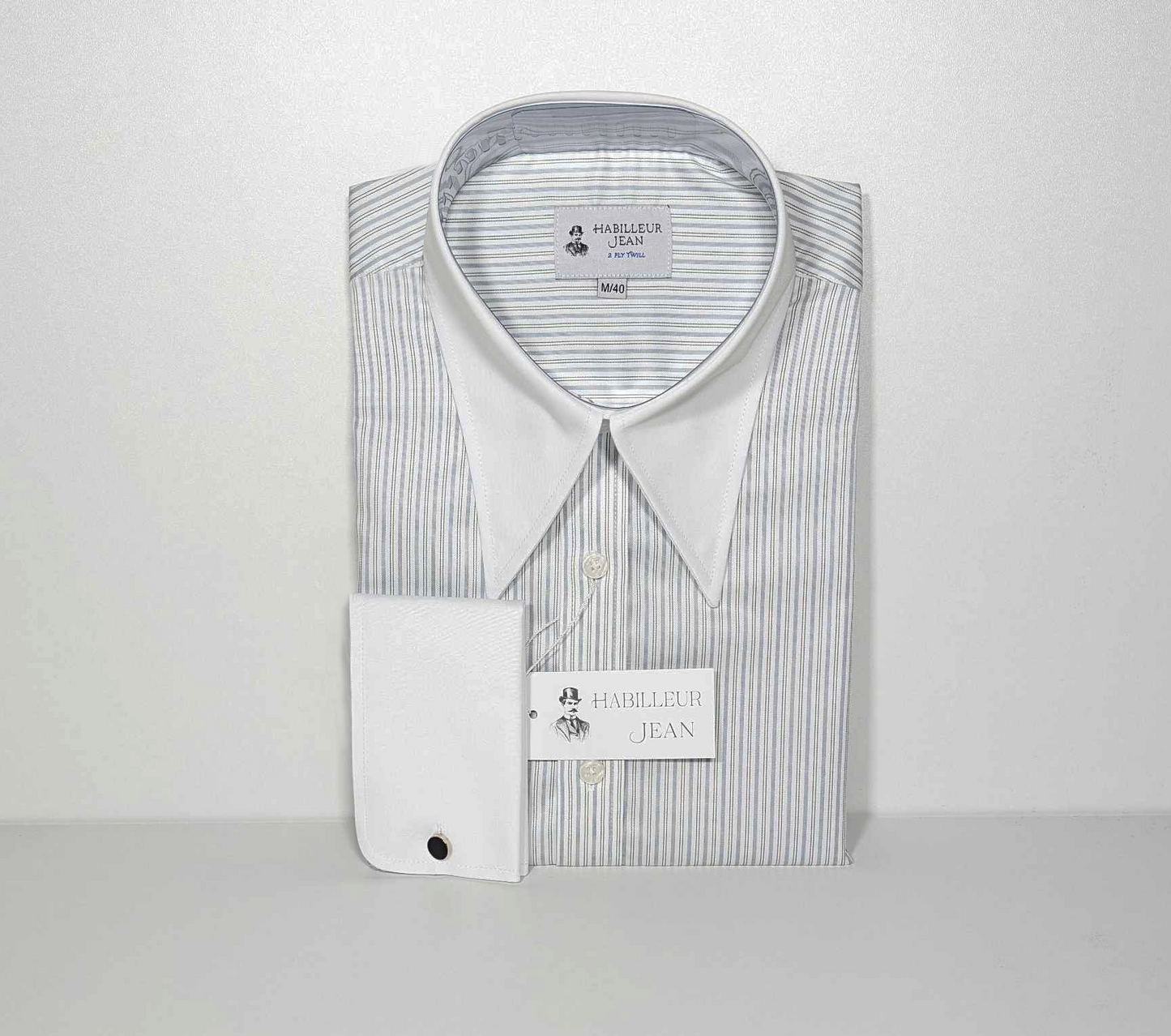 Black tennis stripe shirt