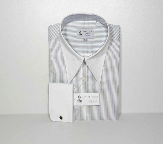 Black tennis stripe shirt