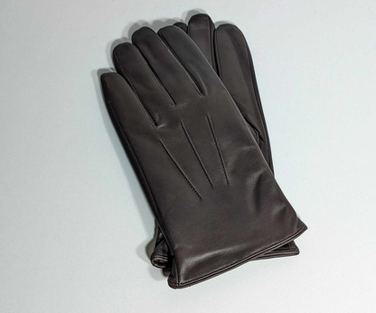 Brauner Lederhandschuh